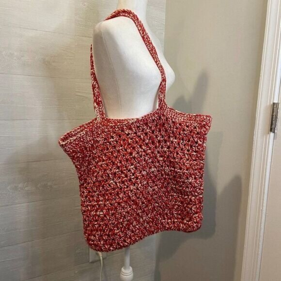 Crochet Handbag Top-handle Bag Summer Beach Knitted Tote Hobo‎ Bag - Picture 2 of 5